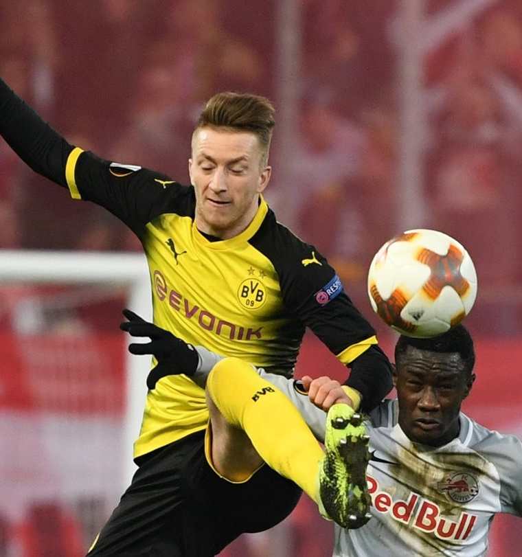 Marco Reus del Borussia Dortmund no fue incluido en la convocatoria para los amistosos de la selección alemana. (Foto Prensa Libre: EFE)