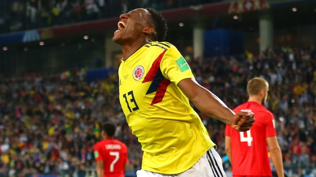 Mina fue el máximo goleador de la selección cafetera en este Mundial 2018 con tres dianas. (Foto Prensa Libre: BBC)
