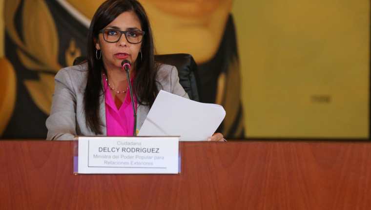 Delcy Rodríguez, canciller venezolana. (Foto Prensa Libre: EFE)