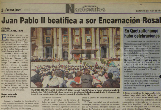 Nota periodística de Prensa Libre del 5/5/1997. (Foto: Hemeroteca PL)