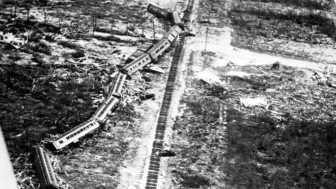 La mayor parte de los muertos en el descarrilamiento del tren de 1935 eran veteranos del Ejército ARCHIVO DEL ESTADO DE FLORIDA