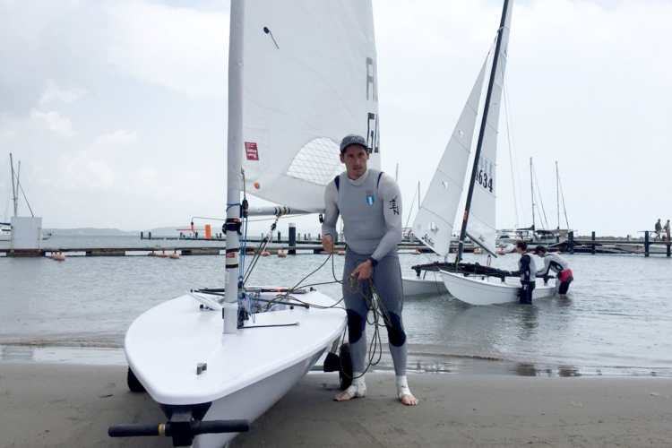 Juan Ignacio Maegli ganador en la navegación a vela.