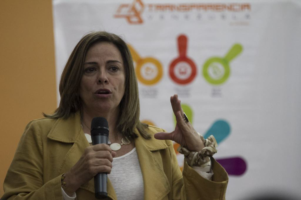 La directora de Transparencia Venezuela, Mercedes De Freitas, habla sobre el impacto del caso Odebrecht. (Foto Prensa Libre: Transparencia Venezuela)