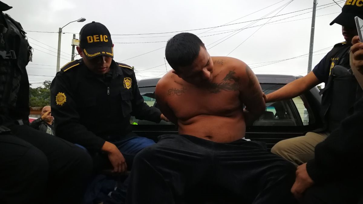 Capturan a Erick Rocael Godoy Espinoza, presunto cabecilla de la estructura criminal y hermano del Smiley. (Foto Prensa Libre: Redacción)