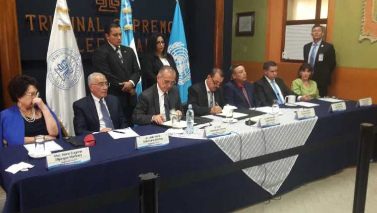 El 16 de agosto de 2018, la Cicig y el TSE firmaron un convenio de cooperación. (Foto Prensa Libre: Hemeroteca PL)
