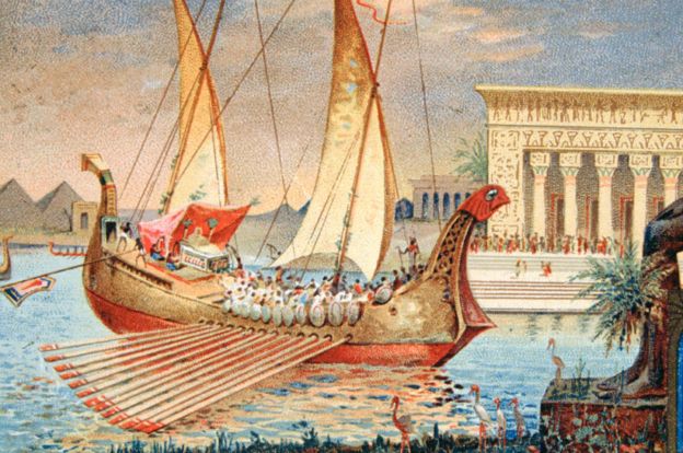 Cleopatra invitó a Julio César a hacer un viaje por el Nilo. Luego, tuvo a su hijo Cesarión o "pequeño César". (GETTY IMAGES)