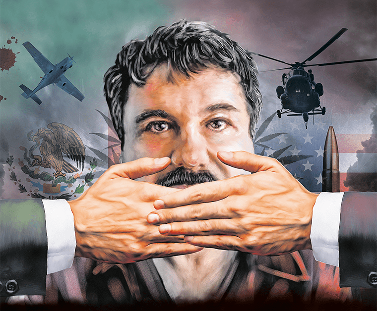 El Chapo Guzmán podría comprometer a EE. UU. en el juicio que comenzará en julio. (Fotoarte Prensa Libre: Sergio Espada)