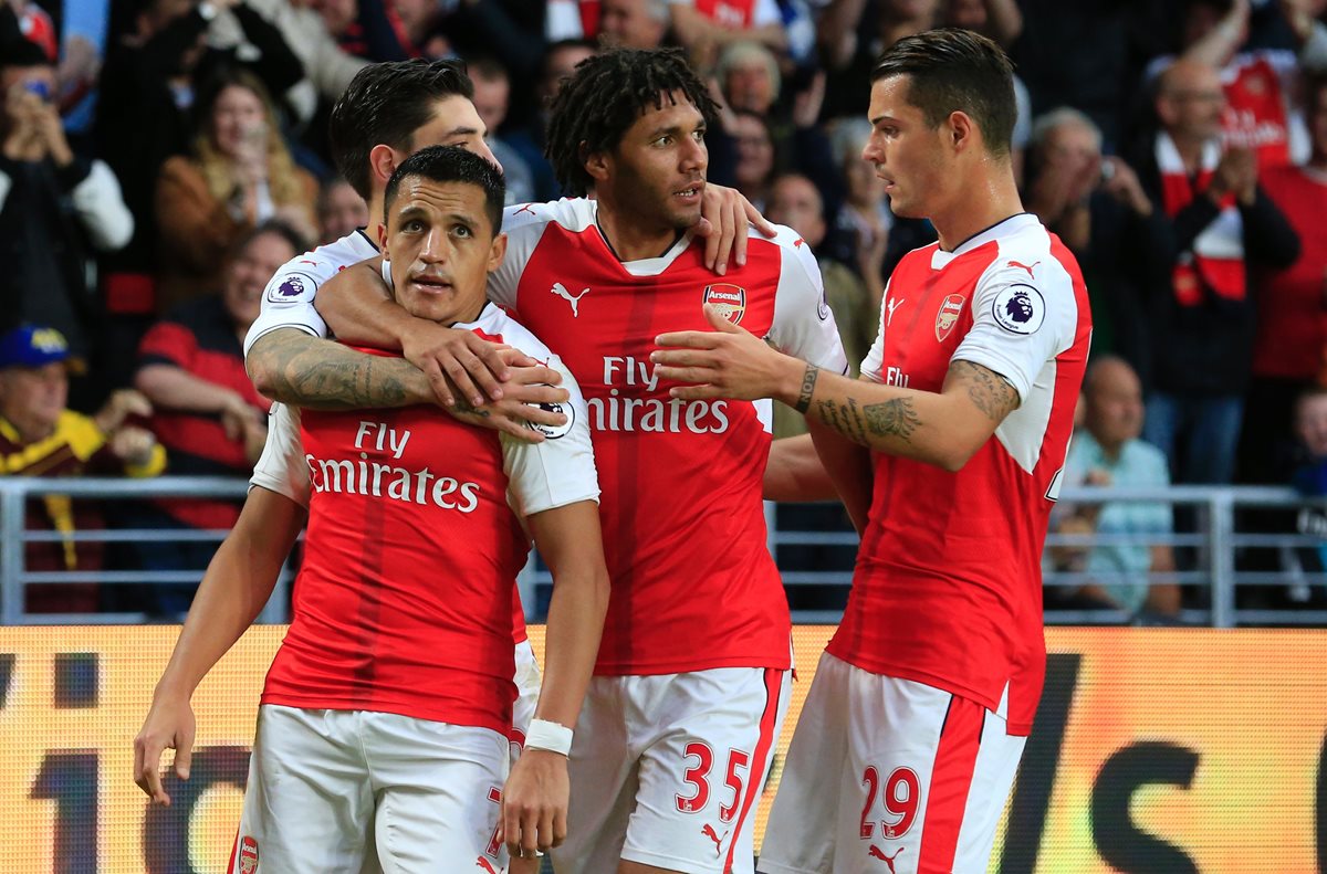 Alexis Sánchez sigue enrachado y volvió a anotar este sábado. (Foto Prensa Libre: AFP)