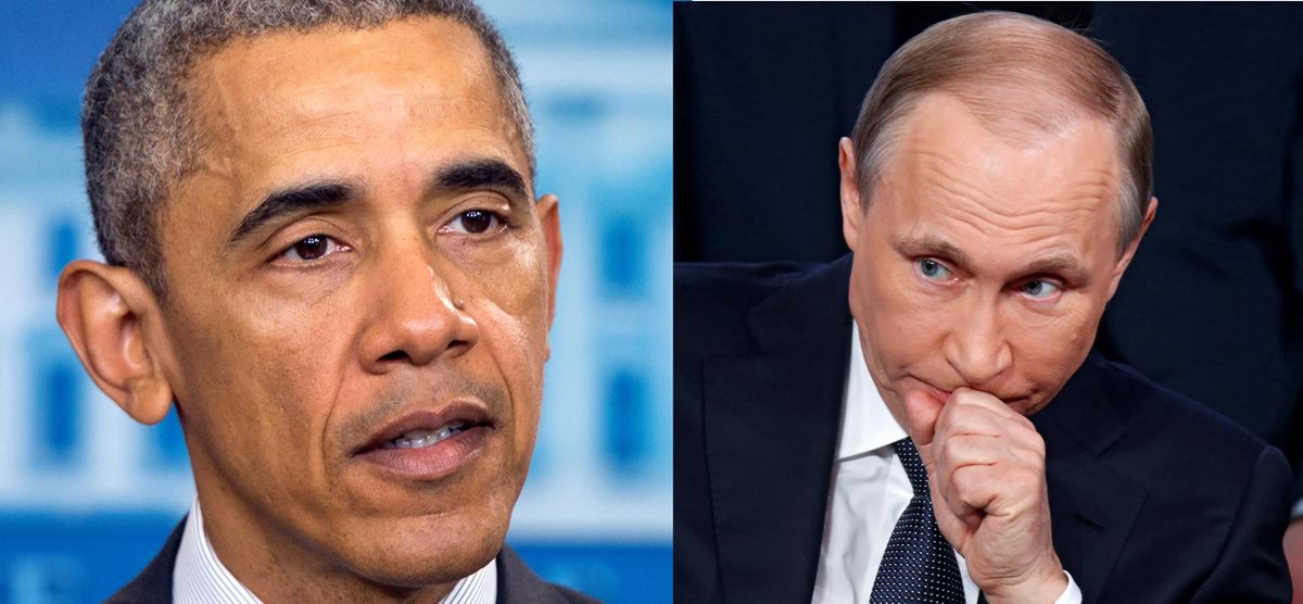 Barack Obama, presidente de EE. UU. (izq.) y Vladimir Putin, presidente de Rusia. Ambos países están en polémica por los Panamá Papers. (Fotos Prensa Libre: AP/EFE).