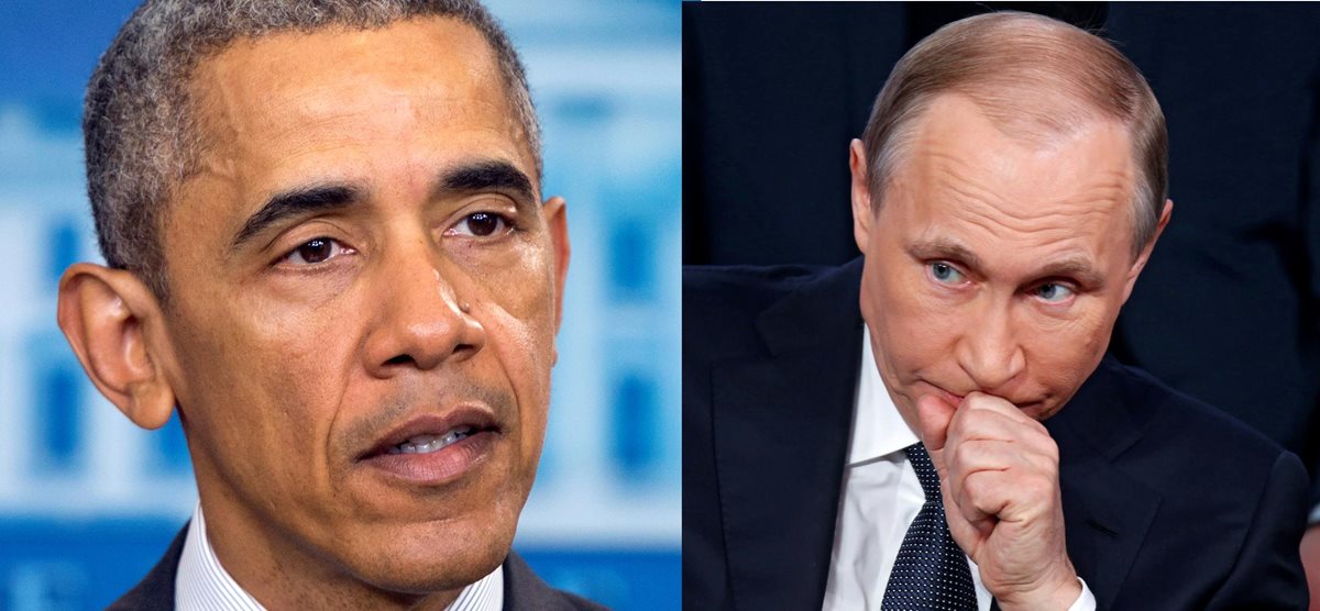 Barack Obama, presidente de EE. UU. (izq.) y Vladimir Putin, presidente de Rusia. Ambos países están en polémica por los Panamá Papers. (Fotos Prensa Libre: AP/EFE).