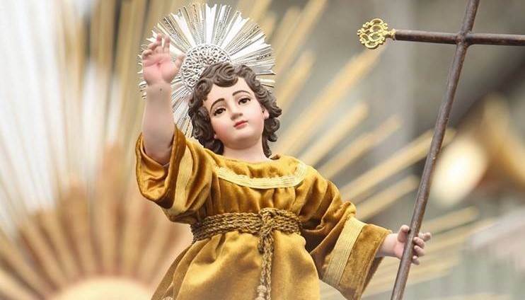 Imagen del Niño Jesús Resucitado, de la Catedral Metropolitana, hará su recorrido por el Centro Histórico. (Foto Prensa Libre: Hemeroteca)