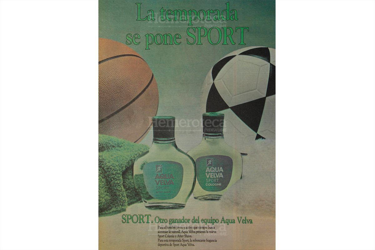 Perfumería para caballeros muy de moda en abril de 1990. (Foto: Hemeroteca PL)