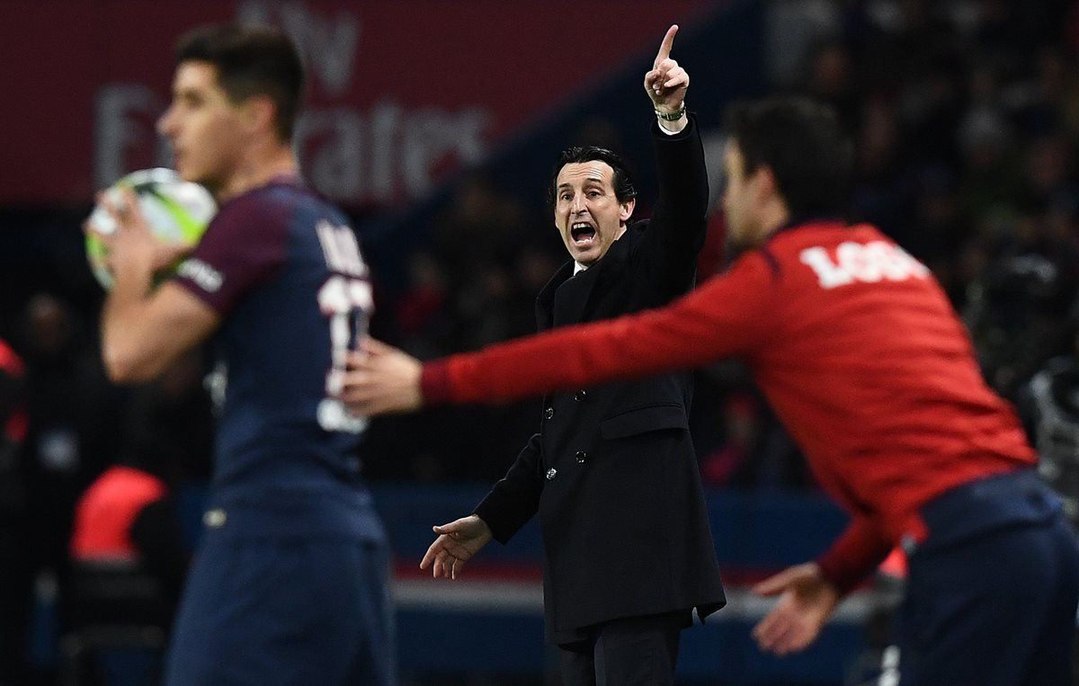 El entrenador Unai Emery afirma que tiene una plantilla fuerte para enfrentar al Real Madrid, en los octavos de final de la Champions. (Foto Prensa Libre: AFP)