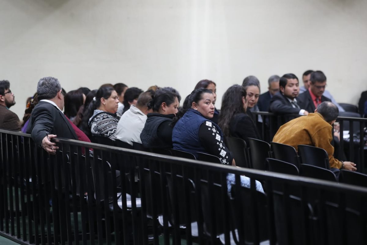 La audiencia se realizó en la sala de máxima capacidad del Organismo Judicial. (Foto Prensa Libre: Erick Ávila).
