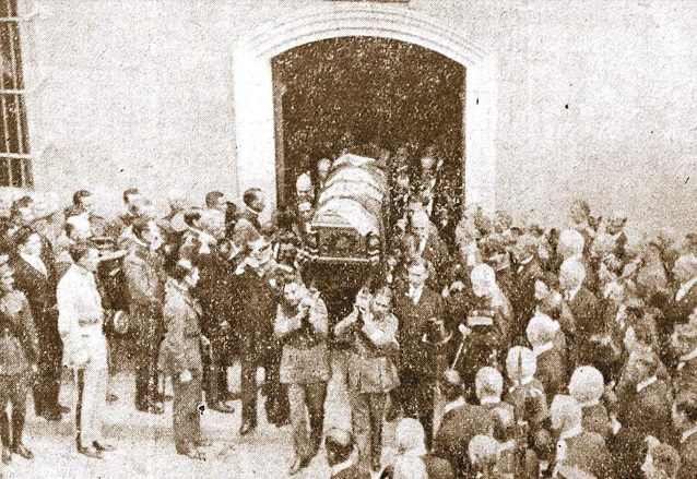 Funeral del presidente Orellana, foto publicada por el Diario de Guatemala, afín al gobierno. (Foto: Hemeroteca PL)