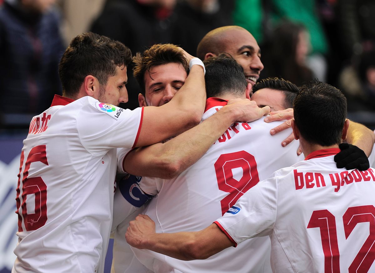 El Sevilla sueña con ser campeón de La Liga. (Foto Prensa Libre: AFP)