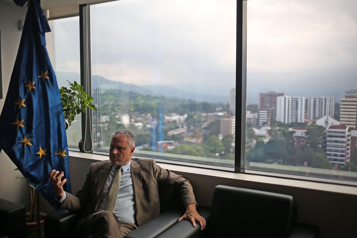 Stefano Gatto, embajador de la Unión Europea en Guatemala. (Foto Prensa Libre:EFE).