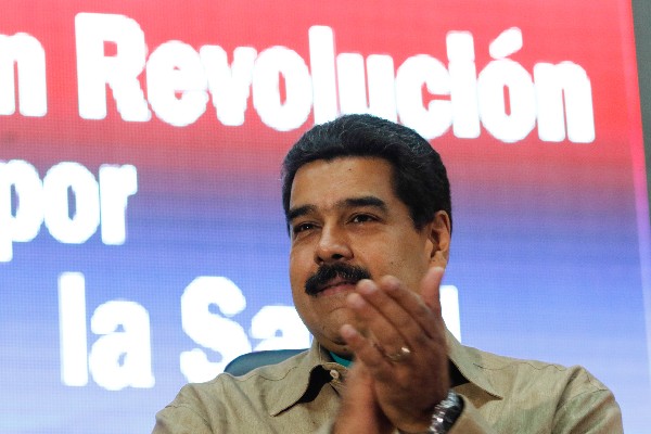 Nicolás Maduro, durante un acto de Gobierno en Caracas, Venezuela. (Foto Prensa Libre: EFE)