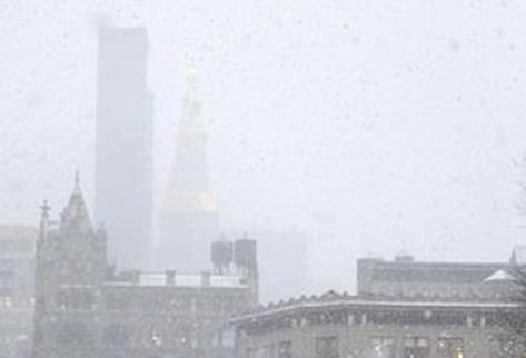 Nueva York afronta una de las peores tormentas de su historia. (Foto Prensa Libre: EFE)