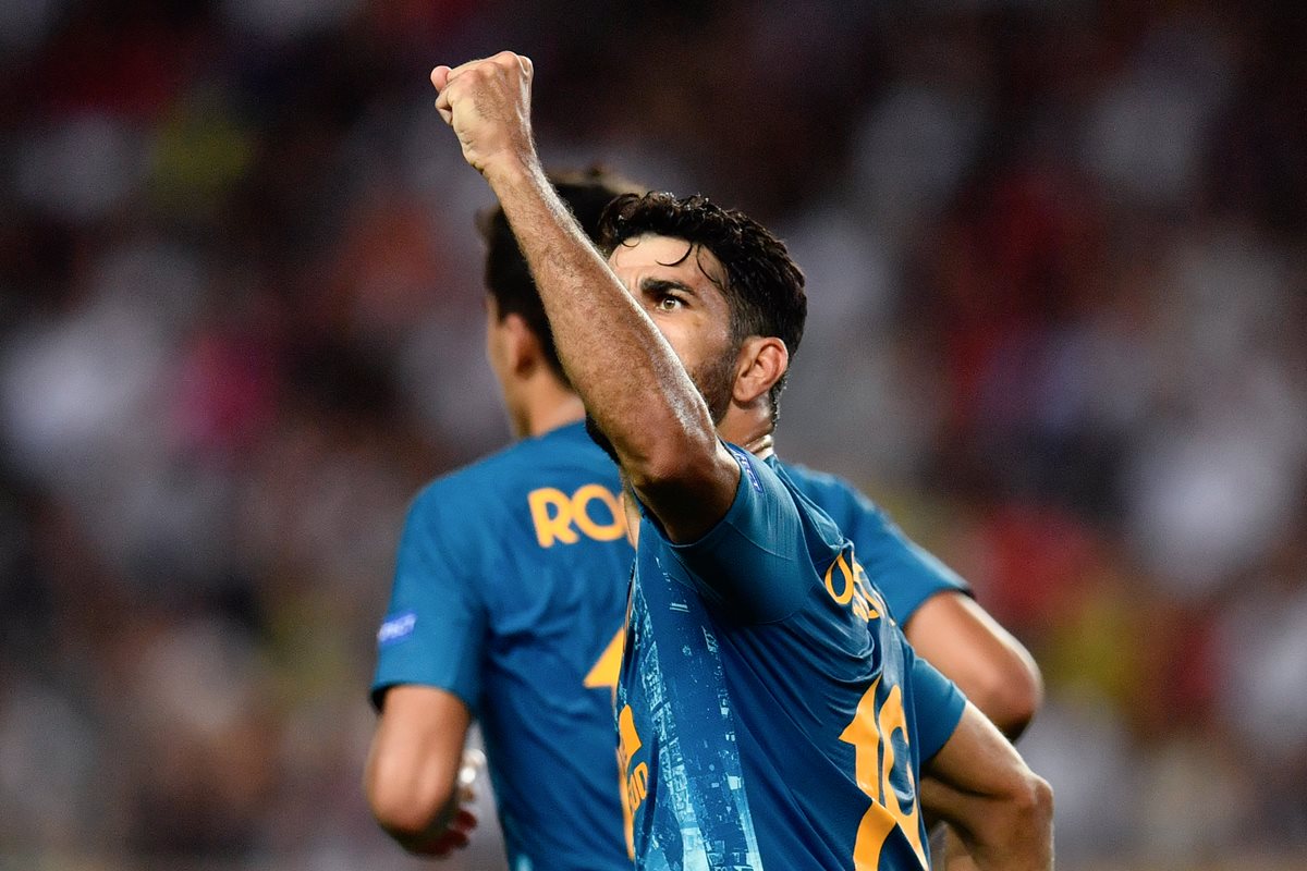 Diego Costa anotó el gol del empate parcial para el equipo de la capital española. (Foto Prensa Libre: AFP)