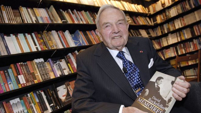 David Rockefeller fue por décadas el patriarca de la familia. AFP