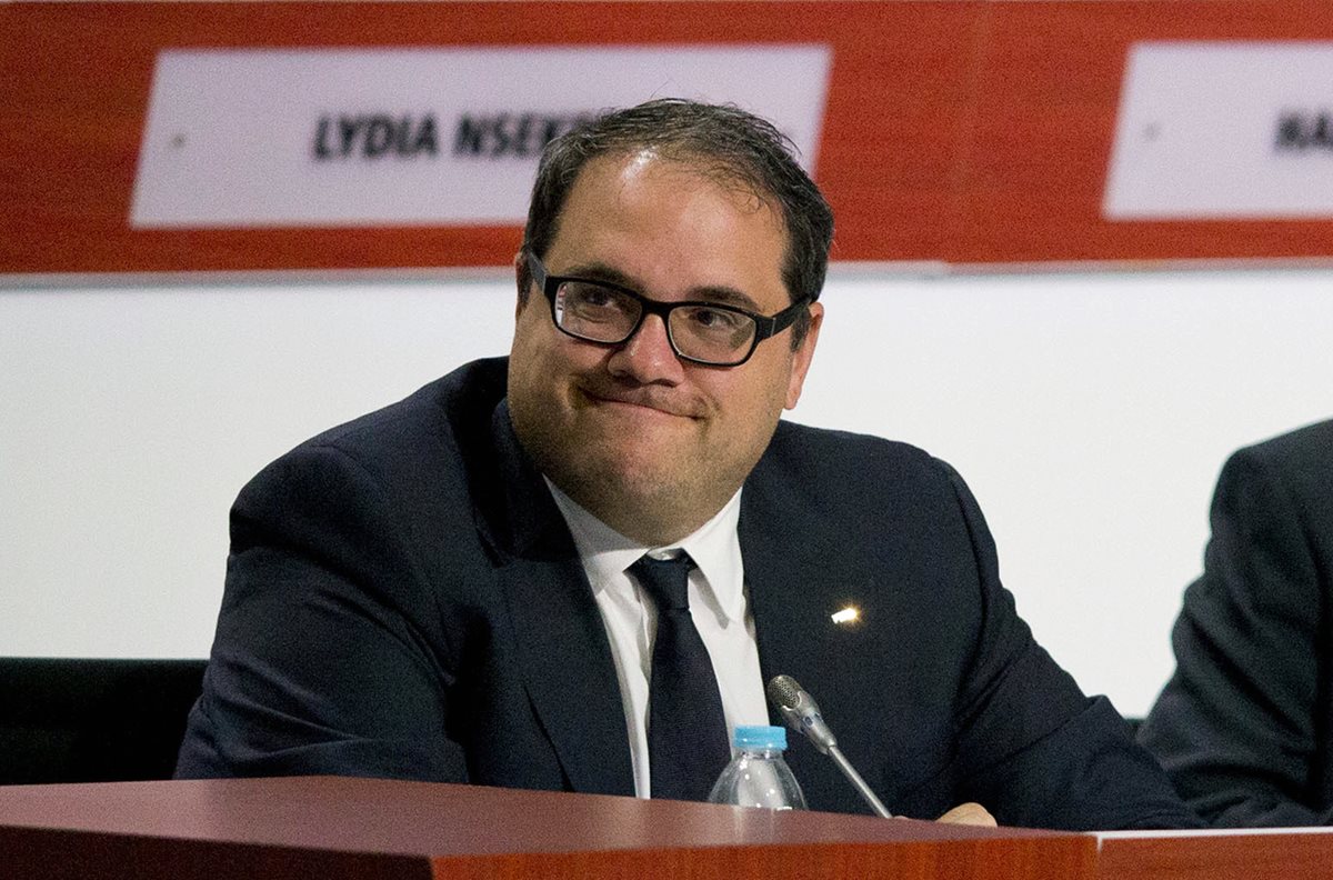 El presidente de la Concacaf, Victor Montagliani, asegura que la organización está preparada para organizar un Mundial de Futbol de 48 equipos. (Foto Prensa Libre:AP)