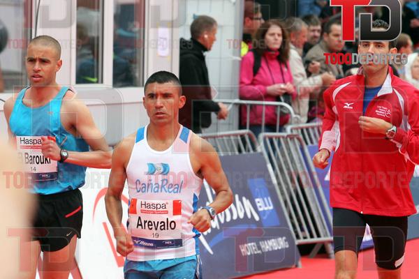 Alfredo Arévalo terminó en la posición 19 del maratón de Hamburgo, Alemania. (Foto Prensa Libre: Eddy Recinos)