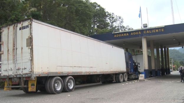 La frontera de Agua Caliente, la entrada de Honduras hacia Guatemala.