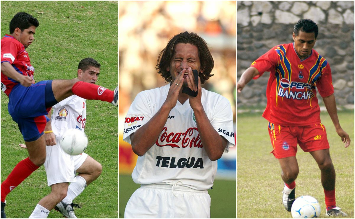 Pablo Melgar, Ronald González y Selvyn Ponciano han pasado por la desafortunada experiencia de anotar autogoles en finales. (Foto Prensa Libre: Hemeroteca PL)
