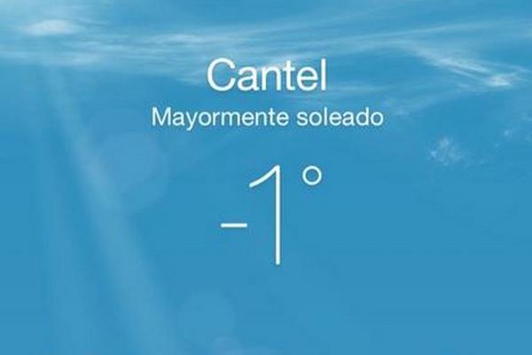 Clima hoy temprano en Cantel. (Foto: cortesía de @88GustavoPerez)