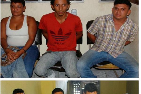 Siete presuntos sicarios fueron aprehendidos luego de 14 allanamientos en Escuintla y Guatemala. (Foto Prensa Libre: PNC)<br _mce_bogus="1"/>