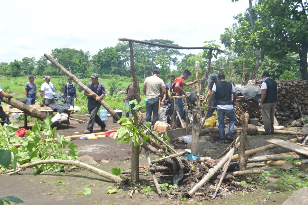 Lugar del enfrentamiento entre pobladores y fuerzas de seguridad, en finca La Trinataria, entre Catarina y Tecún Umán, San Marcos. (Foto Prensa Libre: Cortesía)