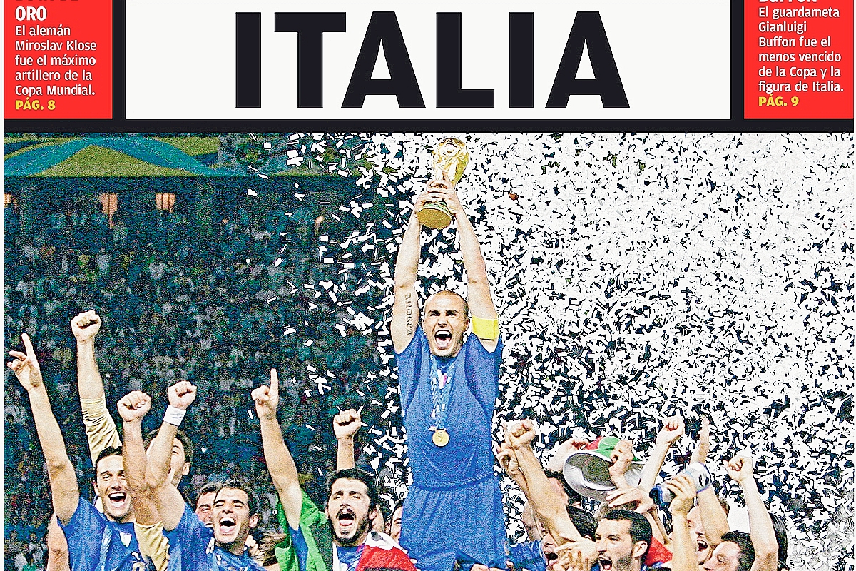 Italia, campeón mundial de futbol en Alemania 2006. (Foto: Hemeroteca PL)