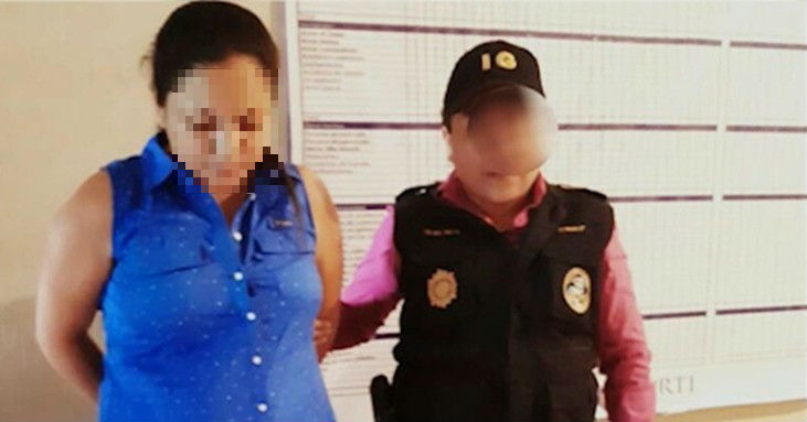 Karla María Rosa Chinchilla fue detenida por la PNC en su residencia. (Foto Prensa Libre: Cortesía PNC)