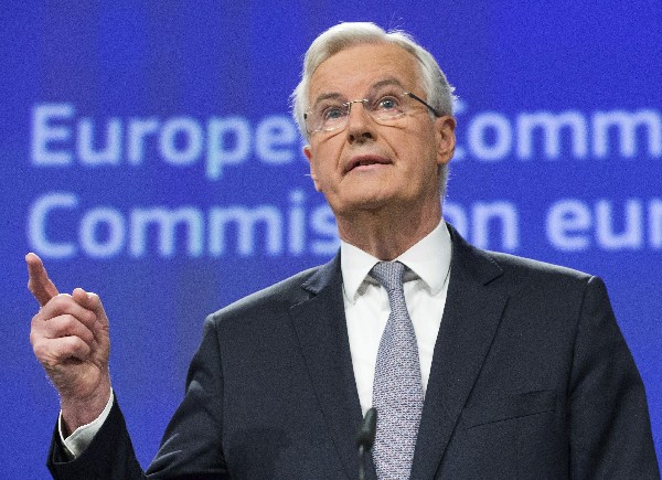 Michel Barnier, ofrece una conferencia de prensa en Bruselas, Bélgica. (EFE).