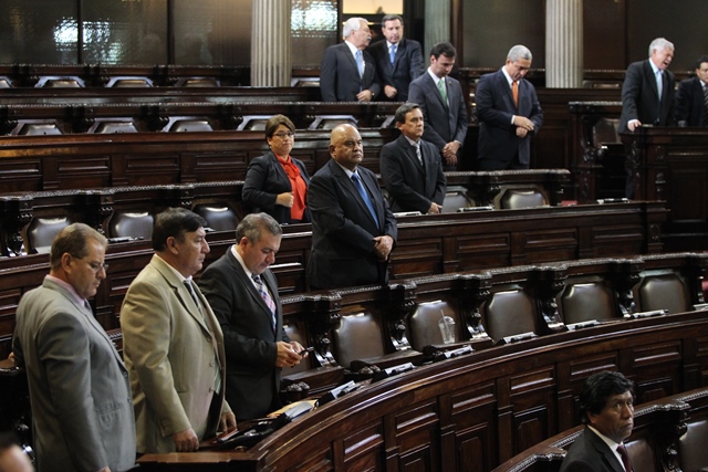 Se prevé que el hemiciclo esté semivacío este martes durante la sesión plenaria. (Foto Prensa Libre: Hemeroteca PL)