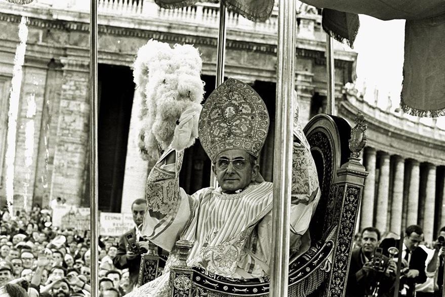 El Papa Pablo VI el día de su coronación en 1963. (Foto: AP)