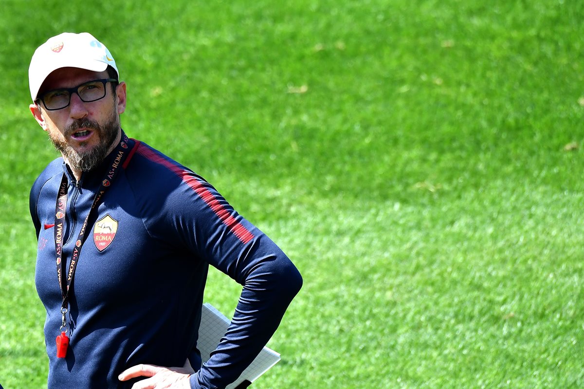 Di Francesco espera conseguir un buen resultado el duelo de ida. (Foto Prensa Libre: AFP)