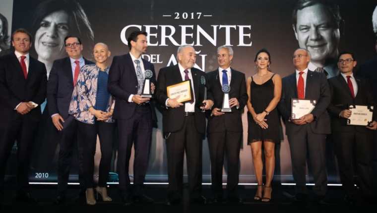 El principal galardón lo obtuvo el empresario Carlos Paiz Andrade, pero otros gerentes también fueron premiados en otras categorías. (Foto Prensa Libre: Paulo Raquec)