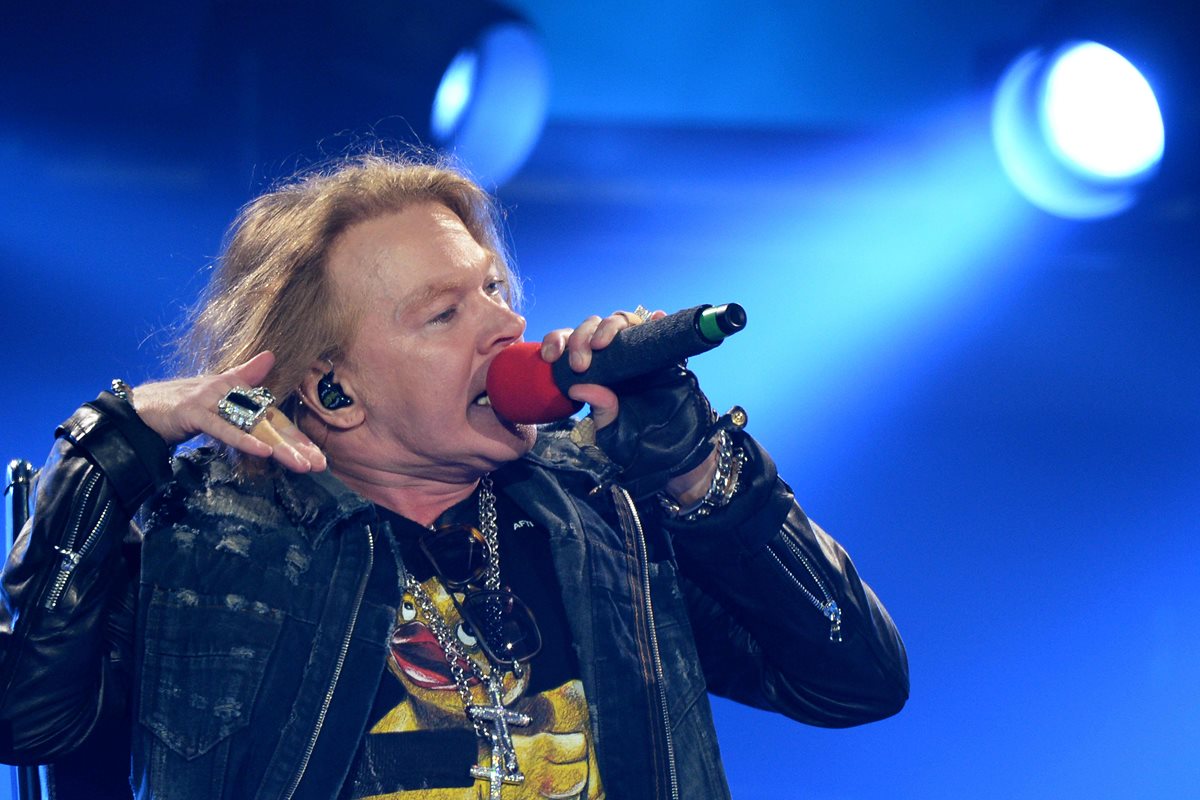 Axl Rose es el cantante estrella de Guns N' Roses. (Foto Prensa Libre: AFP)