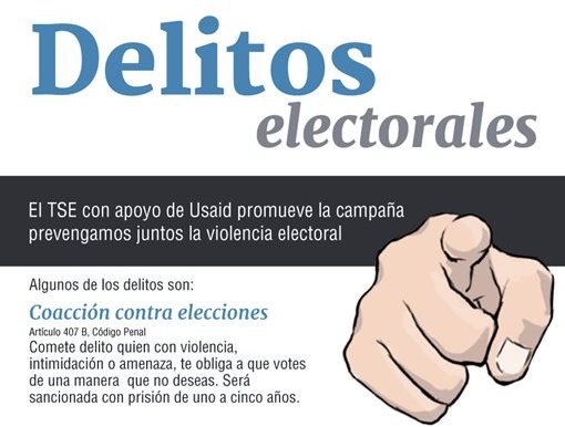 El TSE busca reducir la violencia electoral en el actual proceso. (Foto Prensa Libre)