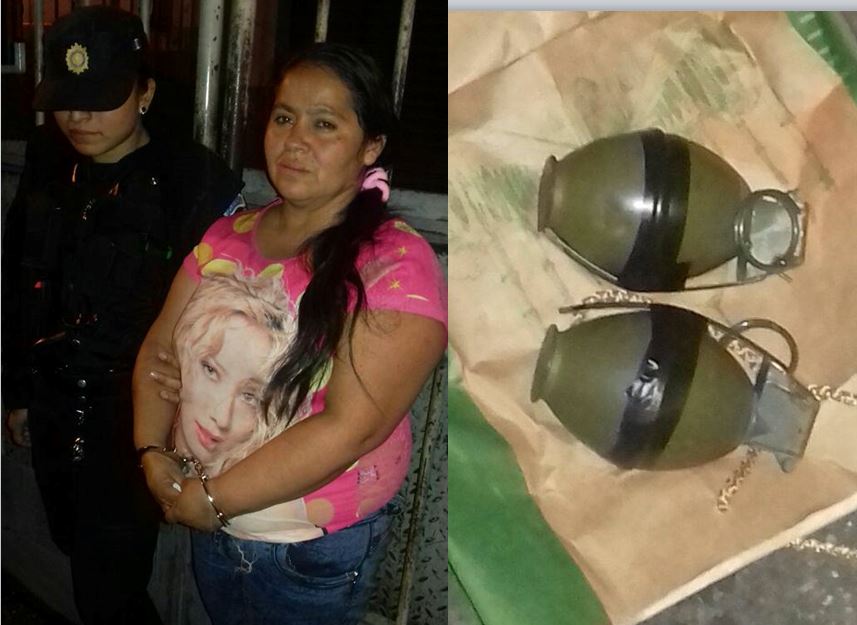 Vilma Aracely Vargas Quiñonez, 37, detenida en zona 9. (Fotos: Prensa Libre: PNC).