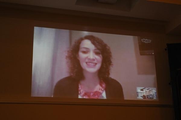 La cantante habló con los medios vía Skype desde Atlanta, Estados Unidos. (Foto Prensa Libre: Pamela Saravia F.)