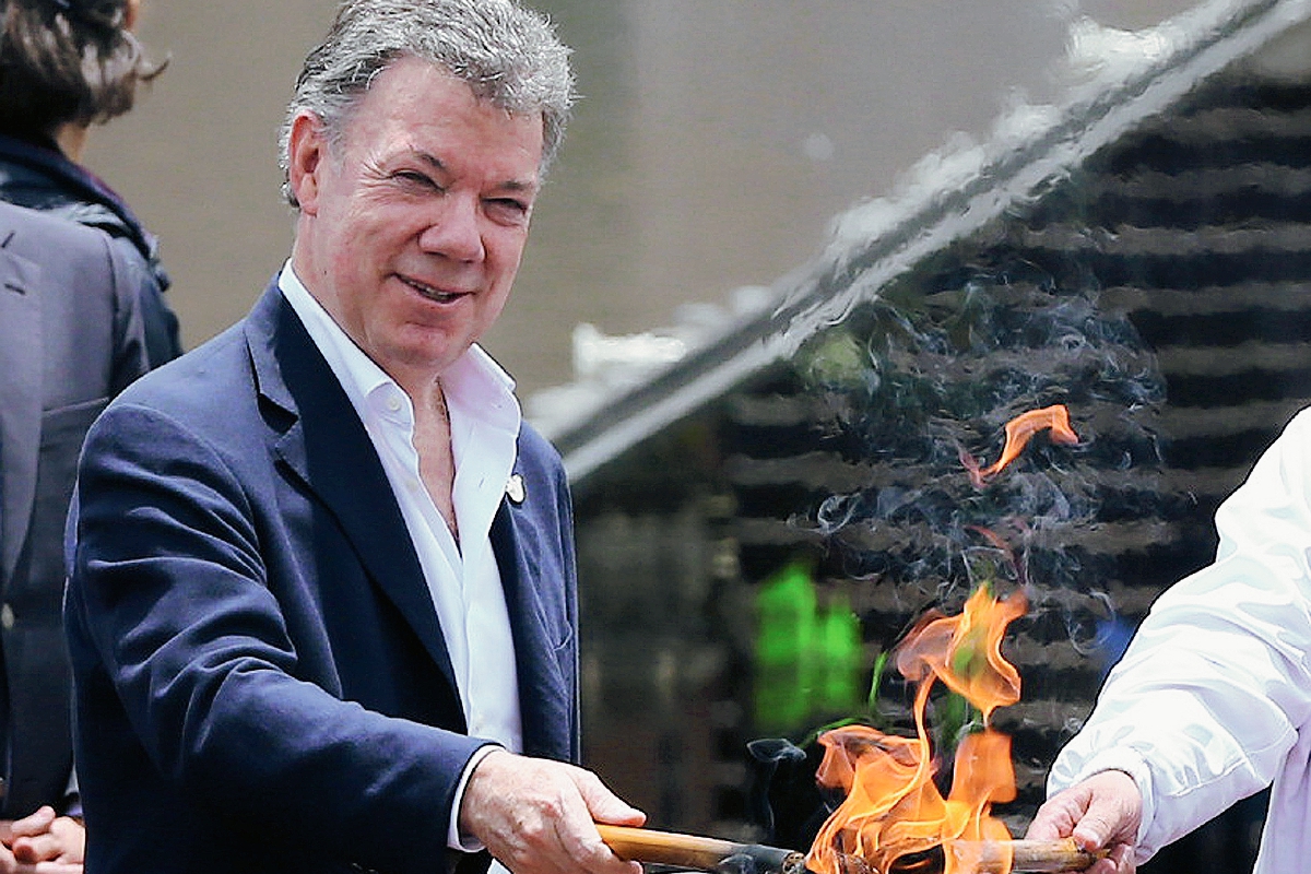 Juan Manuel Santos, presidente de Colombia.(Foto Prensa Libre:AP).