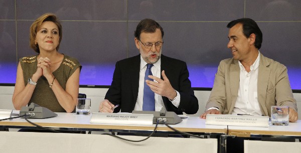 Mariano Rajoy participa en la reunión del Comité Ejecutivo Nacional del PP. (Foto Prensa Libre: AFP).