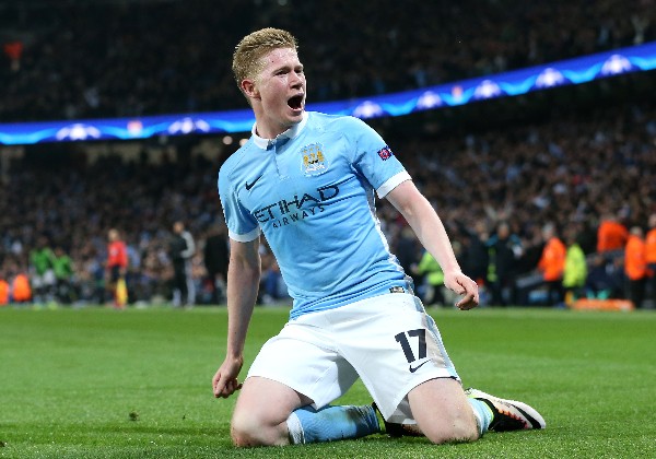 El belga Kevin de Bruyne anotó el gol del triunfo para el Manchester City sobre el País SG. (Foto Prensa Libre: AP)