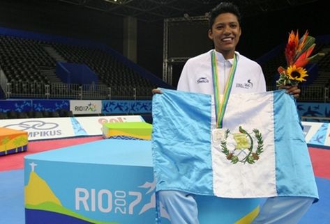 Heidy Juárez, de taekuondo, es una de las grandes figuras, tras brillas en Juegos Olímpicos y Panamericanos. (Foto Prensa Libre: Archivo)