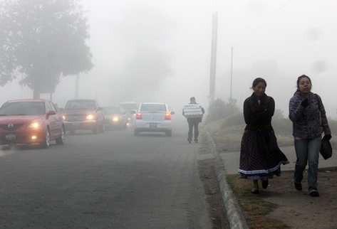 En los últimos días el frío no había afectado a Quetzaltenango. (Foto Prensa Libre: Carlos Ventura)