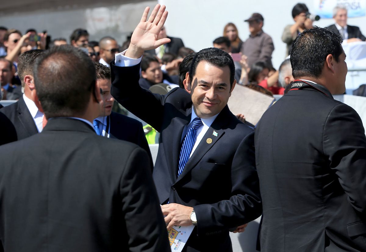 El presidente, Jimmy Morales, viajó a Ecuador para participar en la Cuarta Cumbre de la Celac. (Foto Prensa Libre: Gobierno de Guatemala)