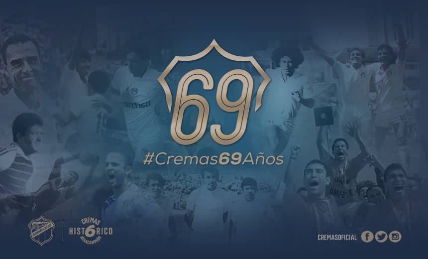 Comunicaciones FC está de cumpleaños y lo festeja con esta imagen. (Foto Prensa Libre: Twitter @CremasOficial)